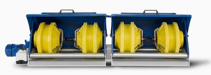 Polerka wibracyjna - beben obrotowy E5 Walther Trowal - Obrobka wibroscierna